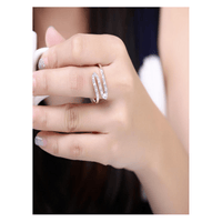 New Arrival Trendy Women Silver Engagement Ring(Size-8) - sparklingselections