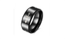 Titanium steel Black Gun Plated Engagement Ring For Women (7)