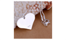 Silver Plated Fashion Heart Pendant Necklace For Women