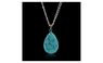 Natural Stone Chakra Point Healing Water Drop Pendant Necklace For Women