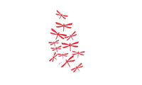 PVC 3D Dragonfly Wall Sticker Set 12 Pcs - sparklingselections