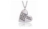 Silver Plated It Takes A Big Heart Letter Pendant Necklace