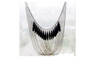 Black Tassels Multi Layers Draped Pendant Fashion Necklace For Women