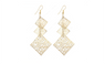 Women Gold Plated Hollow Pattern Beautiful Earrings