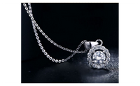 White Gold Plated Vintage Wedding Chain Necklace For Women