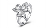 Platinum Plated Crystal Cubic Zirconia AAA Women's Ring (Size-7,8)