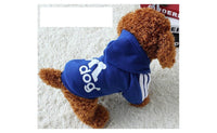 New Autumn Winter Blue Dog Soft Cotton Clothes Coat (M)