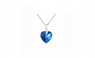 "Made For Each Other" Heart Crystal Amethyst Pendant Necklace