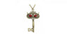 Owl key Long Sweater Pendant Necklace