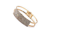 Gold Color Charm Wide Cuff Open Bracelets Bangles - sparklingselections