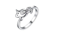 Fashion Silver Tulip Flower Ring - sparklingselections