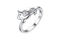 Fashion Silver Tulip Flower Ring