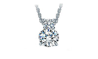 Small Cubic Zirconia Diamond heart Pendant Necklace - sparklingselections