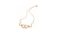 Zircon Gold-Color Summer Snake Pendant Necklace - sparklingselections