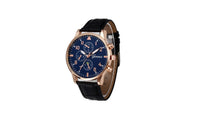 Leather Band Analog Alloy Quartz Wrist Watch - sparklingselections