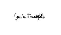 You Are Beautiful Wall Sticker - sparklingselections