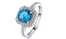 Blue Cubic Zirconia Cocktail Rings For Women