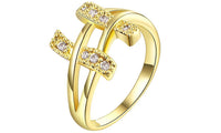 Fashion Gold Color Engagement Ring - sparklingselections
