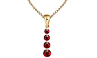 Gold Color Crystal Beads Pendants Necklace For Women - sparklingselections