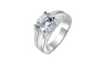 Trendy Prong Cubic Zirconia Stone Ring For Women