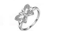 Cubic Zircon Butterfly Shape Ring For Girls - sparklingselections