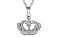 Fashion Rose Crown Pendant Necklace For women - sparklingselections