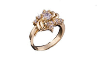 Rose Blooming Fashion Ring Women - sparklingselections