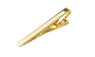 Gold Simple Necktie Tie Bar Clasp Clip Clamp Pin