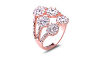 Rose Gold Color Engagement Ring - sparklingselections