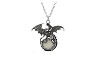 Women's Punk Luminous Dragon Pendants Necklace - sparklingselections