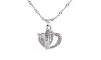 Purple Heart Crystal Pendant Necklace - sparklingselections