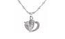 Purple Heart Crystal Pendant Necklace