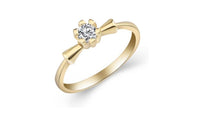 Golden Plated Flower Ring for Women - sparklingselections