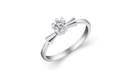 Fashion Silver Plated Flower Ring for Women - sparklingselections