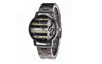Luxury Stainless Steel Casual Piano Note Printed Watch - sparklingselections