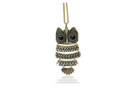 Fashion Vintage Owl Statement Necklace Jewelry for Women