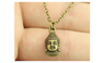 Simple Vintage Antique Bronze Color Double Sided Buddha Head Pendant N